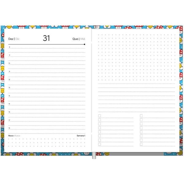 Imagem de Agenda 2025 POP Collection 160FOLHAS 123X166MM Pacote com 04