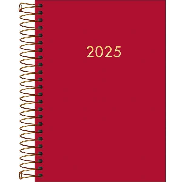 Imagem de Agenda 2025 Tilibra diária napoli 129x187mm com 176 folhas 