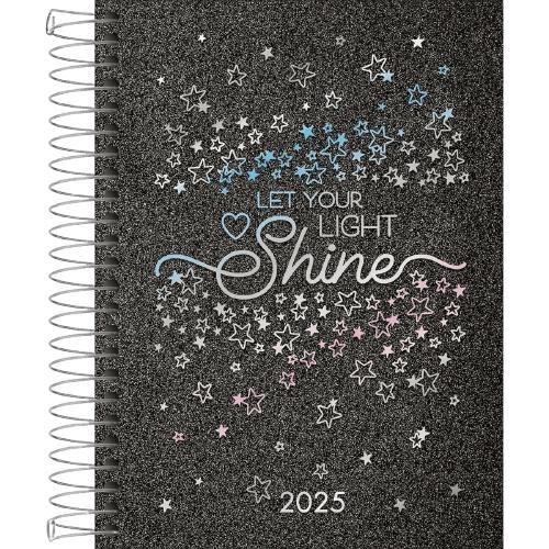 Imagem de Agenda 2025 Tilibra shine 117x164mm com 176 folhas