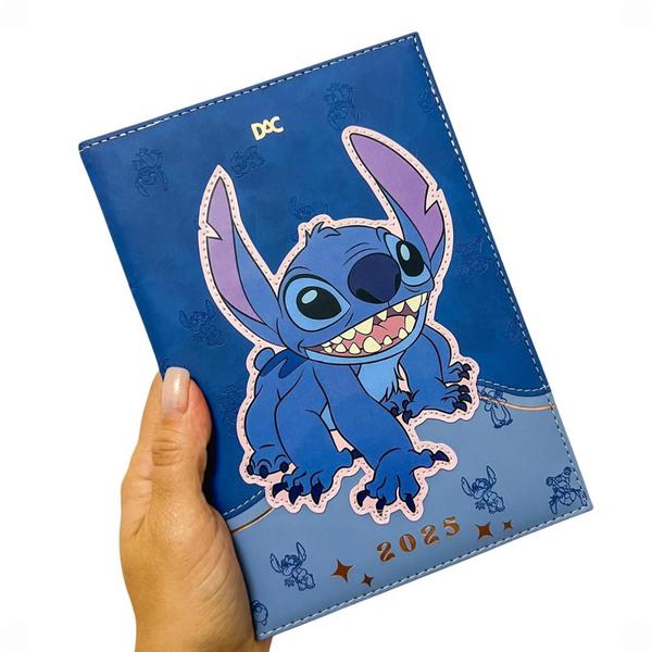 Imagem de Agenda Anual Datada Stitch A5 Escolar Executiva Costurada DAC