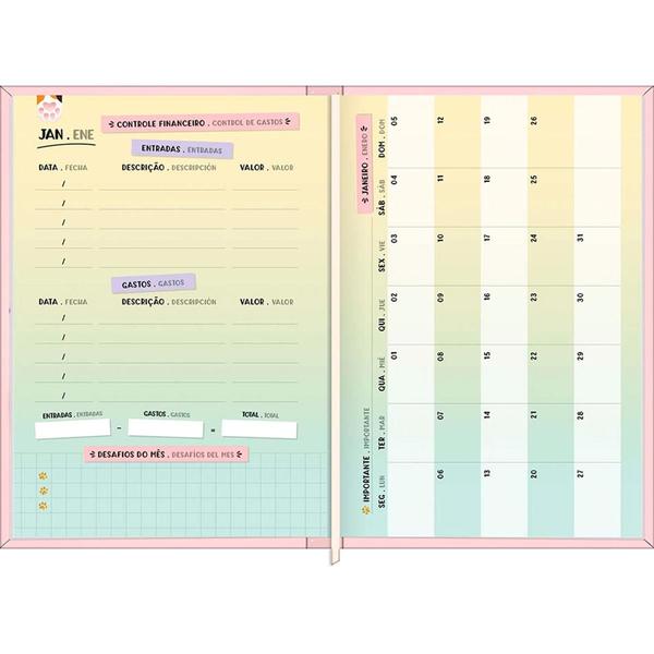 Imagem de Agenda costurada diária Purrfect Cats 2025 - Tilibra