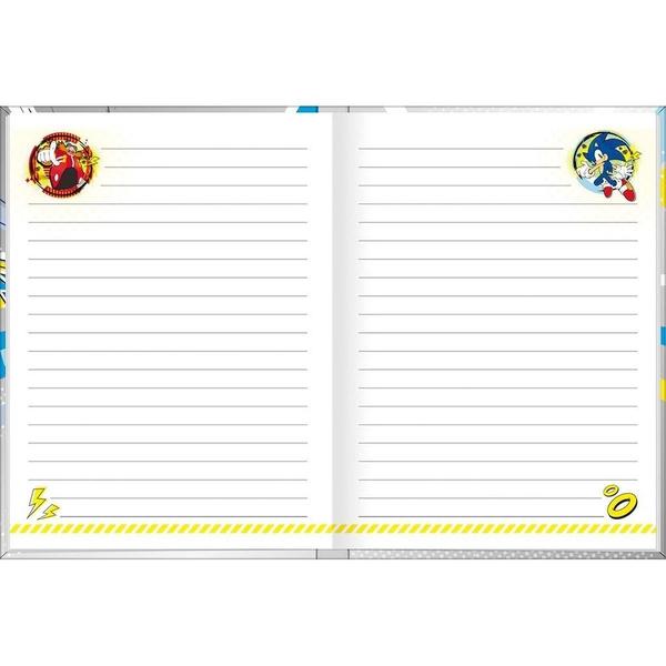 Imagem de Agenda Costurada Escolar Infantil Sonic 2025 96fls Tilibra