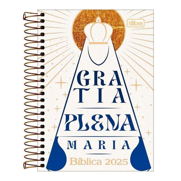 Imagem de Agenda Diária 2025 Esp Bíblica Gratia Plena Maria Tilibra