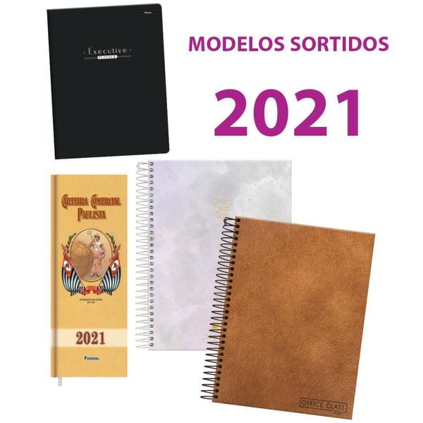 Imagem de Agenda Diversa Modelos Sortidos 2021 - Pacote com 5 Unidades