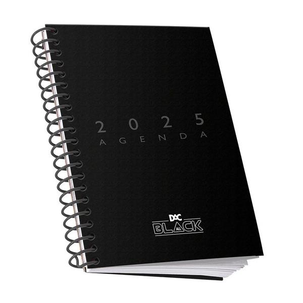 Imagem de Agenda Espiral All Black 2025 - DAC