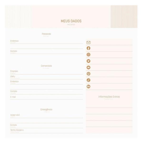 Imagem de Agenda Espiral Blogger Planner Permanente Jandaia - Kraft Color 2