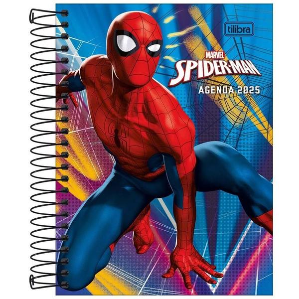 Imagem de Agenda Espiral Marvel Spider Man 2025 176Fls Tilibra