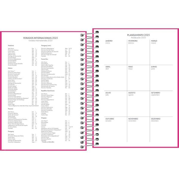 Agenda Espiral Pepper M4 2025 11,7 x 16,4cm TILIBRA Imagem de Agenda Espiral Pepper M4 2025 11,7 x 16,4cm TILIBRA