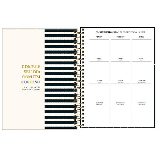 Imagem de Agenda Espiral Planner 2025 West Village 80 Folhas 17,7 x 24cm M7 Tilibra