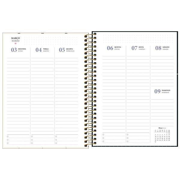 Imagem de Agenda Espiral Planner 2025 West Village 80 Folhas 17,7 x 24cm M7 Tilibra