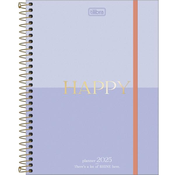 Imagem de Agenda espiral planner happy m7 - tilibra