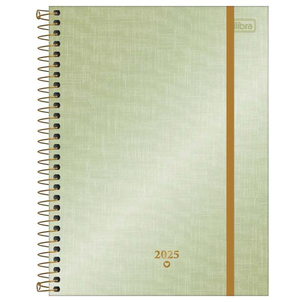 Imagem de Agenda Espiral Planner Tilibra West Village Metalizada 177x240mm -  Sortida