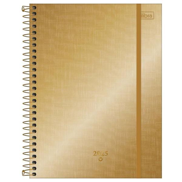 Imagem de Agenda Espiral Planner Tilibra West Village Metalizada 177x240mm -  Sortida