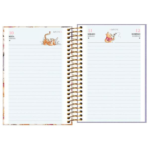 Imagem de Agenda Espiral Pooh M5 2025 2 - Tilibra