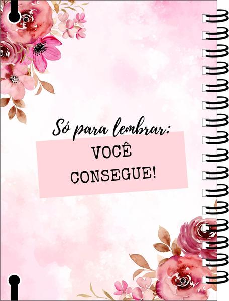 Imagem de Agenda Floral Personalizada Com Seu Nome 2025 A5