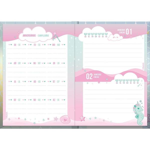 Imagem de Agenda Permanente Barbie Escolar 96 Folhas 105X148MM Pacote com 5