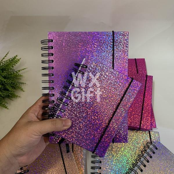 Imagem de Agenda Permanente Colorida com Glitter  A5 e A6 - Win Paper / WX Gift