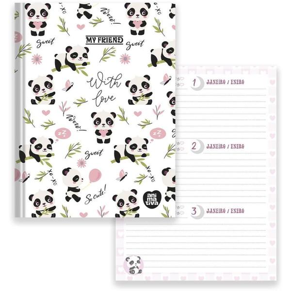 Imagem de Agenda Permanente MY Friends 64 Folhas 120X160MM Pacote com 10 Unidades