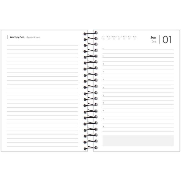 Imagem de Agenda Permanente Office CLASS Preta 200 Folhas 130X188MM Pacote com 03