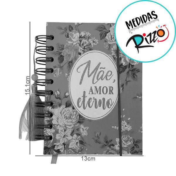 Imagem de Agenda Permanente Roxo - Mãe Amor Eterno - 160 Folhas - 13x15,1cm - 1 unidade - Rizzo