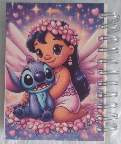 Imagem de Agenda Personalizada Permanente 15.5 x 11cm Lilo e Stitch Capa Dura