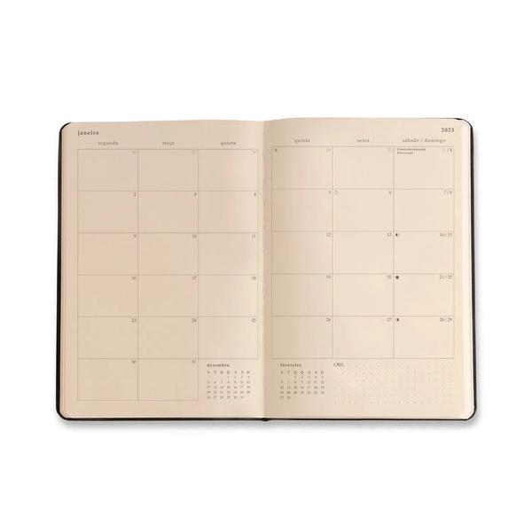 Imagem de Agenda Planner 2023 CICERO Semanal Anotações 14 x 21cm Preto