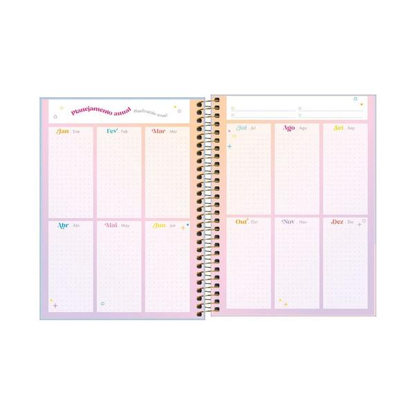 Imagem de Agenda Planner 2023 TILIBRA Happy Espiral 17,7 x 24 cm - Escolha a capa