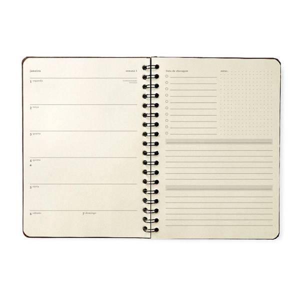 Imagem de Agenda Planner 2024 CICERO Wire-o Semanal Checklist 17 x 24cm - Cícero