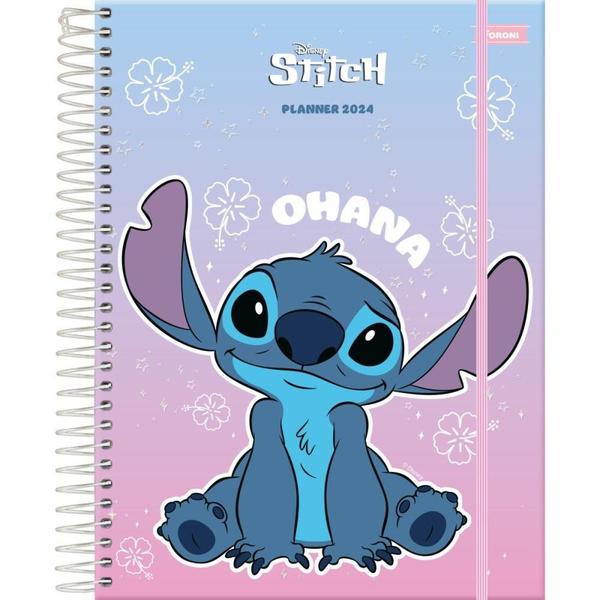 Imagem de Agenda/planner 2024 stitch 80f.177x240cm