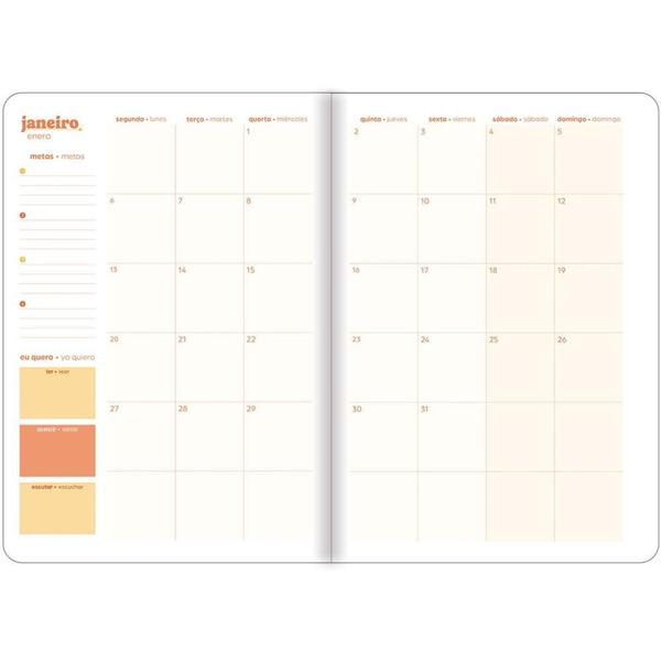 Imagem de AGENDA/PLANNER 2025 Femme 20 Folhas 178X254MM Pacote com 5