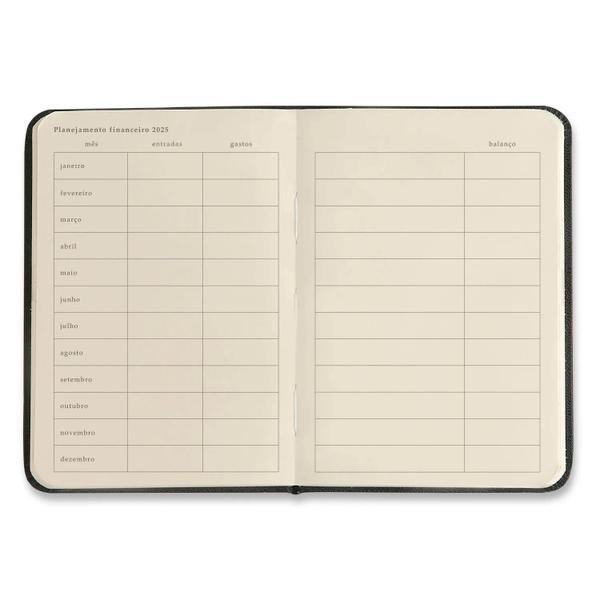 Imagem de Agenda Planner 2025 Kraft Semanal 9x13cm Flores Mini Cicero