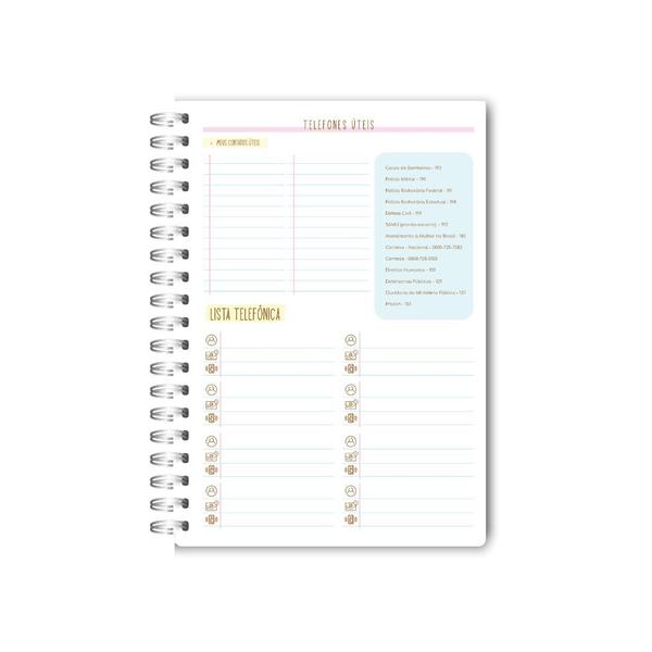 Imagem de Agenda / Planner Alfabeto Floral D - Luhcustomm