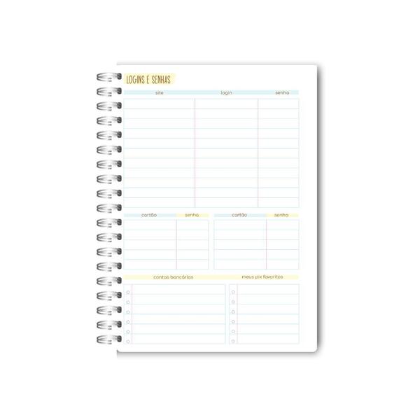 Imagem de Agenda / Planner Alfabeto Floral K - Luhcustomm