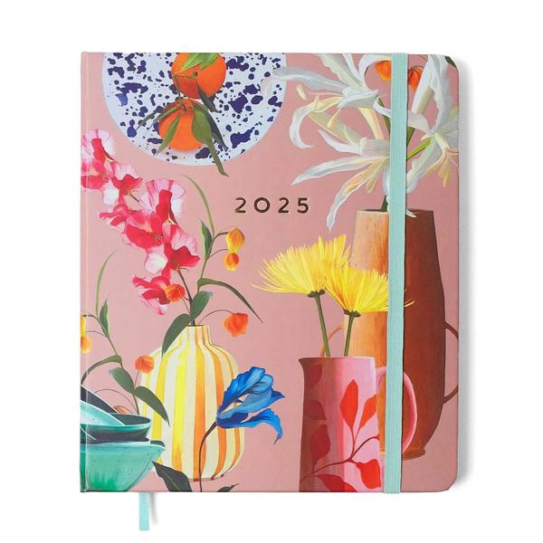 Imagem de Agenda Planner Ateliê Semanal Planejamento 2025 17x19,5cm Rosa Cicero