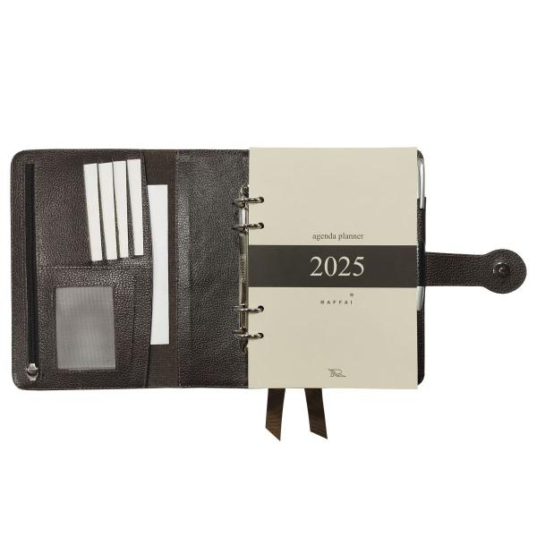 Agenda Planner Couro 2025 126-R Personalizada Raffai Couros Imagem de Agenda Planner Couro 2025 126-R Personalizada Raffai Couros