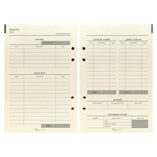 Agenda Planner Couro 2025 126-R Personalizada Raffai Couros Imagem de Agenda Planner Couro 2025 126-R Personalizada Raffai Couros