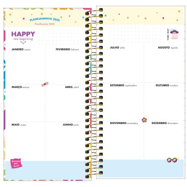 Agenda Planner Espiral Be Nice M7 2022 - Tilibra Imagem de Agenda Planner Espiral Be Nice M7 2022 - Tilibra