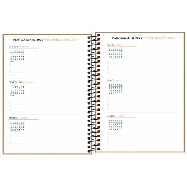 Imagem de Agenda Planner Espiral Kraftwork M7 2023 - Tilibra