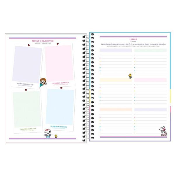 Imagem de Agenda Planner Espiral M7 Snoopy 2025 2 - Tilibra