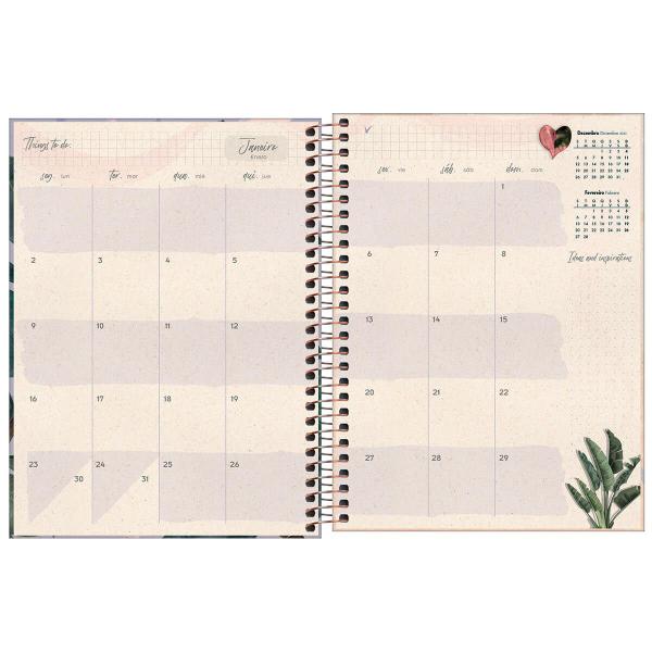 Imagem de Agenda Planner Espiral Naturalis M7 2023 - Tilibra