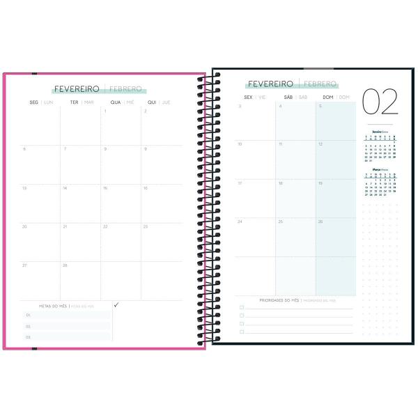 Imagem de Agenda Planner Espiral Neon M9 2023 - Tilibra