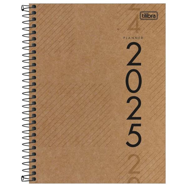 Imagem de Agenda Planner Espiral Tilibra Kraftwork 177x240mm - Sortido