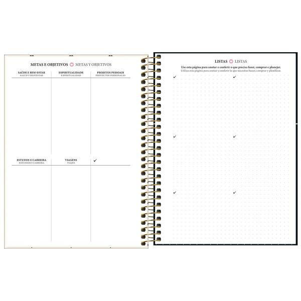 Imagem de Agenda Planner Espiral West Village 2025 Tilibra M7 17x24cm