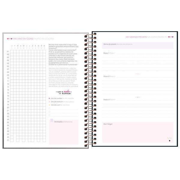 Imagem de Agenda Planner Espiral West Village Metalizado M7 2023 - Tilibra