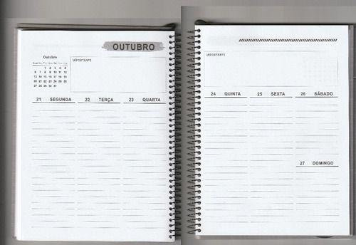 Imagem de Agenda Planner Flores E Borboletas Permanente 2024 Capa Dura