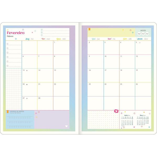 Agenda Planner Grampeada Happy M7 2023 - Tilibra Imagem de Agenda Planner Grampeada Happy M7 2023 - Tilibra