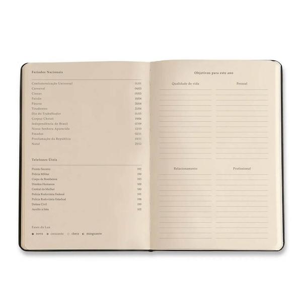 Imagem de Agenda Planner Pólen Diária 2025 14x21cm Aromas Off White Cicero