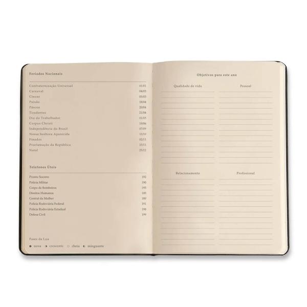 Imagem de Agenda Planner Semanal Anotações 2025 14x21cm Aromas Azul Cicero