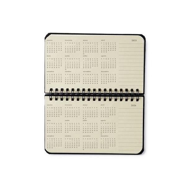 Imagem de Agenda planner wire 2025 bossa nova semanal office 15,5X9-Pontos Off White