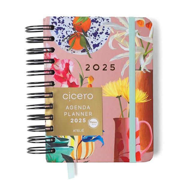 Imagem de Agenda planner wire o 2025 atelie diaria 11,5x16 rosa